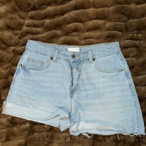 H&M Light Wash Jean Shorts